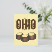 Ohio OH Peanut Butter Buckeye Buck Eye Nut Candy Postkarte (Stehend Vorderseite)
