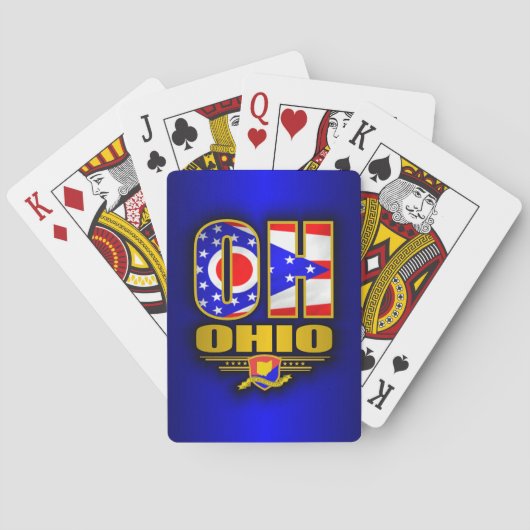 Ohio (OH) Spielkarten (Rückseite)