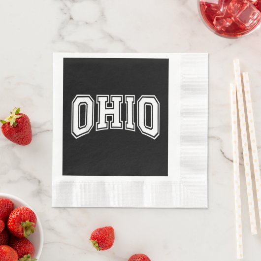 Ohio OH USA Serviette (Beispiel)