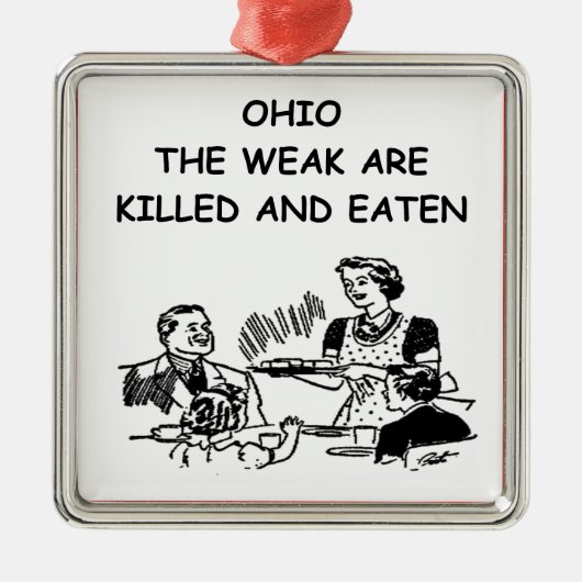 OHIO ORNAMENT AUS METALL (Vorne)