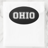 Ohio Ovaler Aufkleber (Tasche)