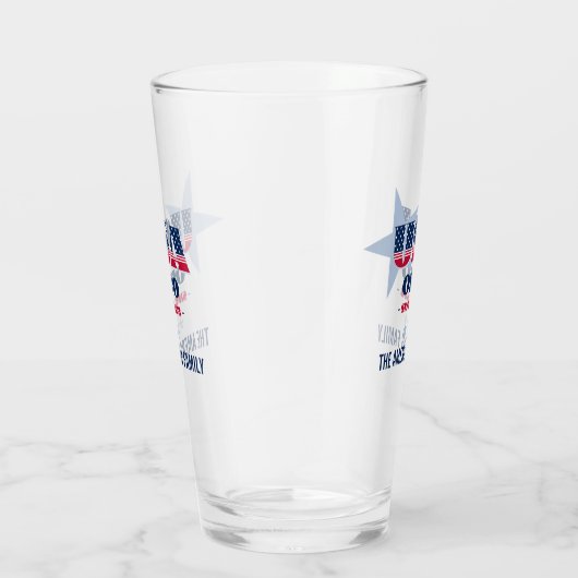 Ohio Patriotic Pride Personalisiert Glas (Rechts)