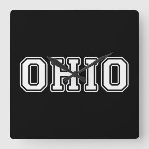 Ohio Quadratische Wanduhr