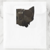 OHIO QUADRATISCHER AUFKLEBER (Tasche)