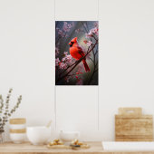 Ohio Red Bird Poster von Nord-Kardinal (Küche)