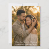 Ohio Red Carnation Hochzeitseinladung mit vertikal Save The Date (Rückseite)