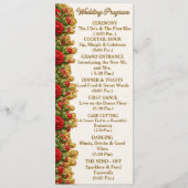 Ohio Red Carnation Hochzeitsprogrammkarte Programm (Vorderseite)