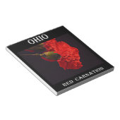 Ohio Red Carnation Notizblock (angewinkelt)