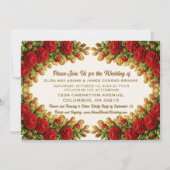 Ohio Red Carnation Wedding Invitation Save The Date (Vorderseite)
