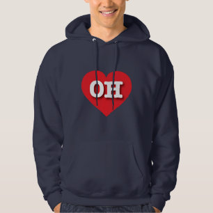 Ohio Red Heart - I Liebe OH Hoodie