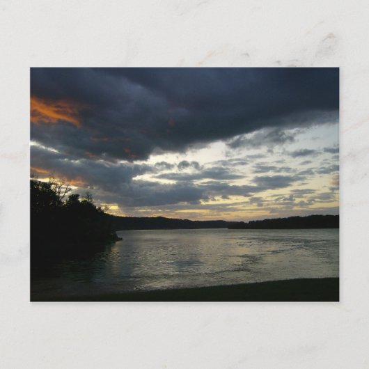 Ohio River Valley Sunrise Theme Postkarte (Vorderseite)