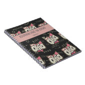 Ohio rosa Schwarz-Wegweiser-Skizze-Notebook Notizblock (Rechte Seite)