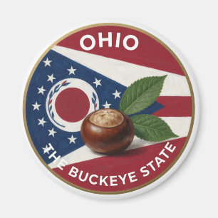 Ohio-Rosskastanien-Emblem 🌰 Magnet