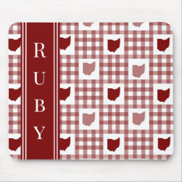 Ohio Rot Gingham Mousepad