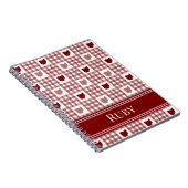 Ohio Rot Gingham Notizblock (Rechte Seite)