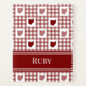 Ohio Rot Gingham Planer (Rückseite)