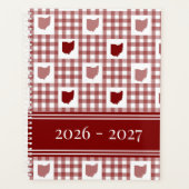 Ohio Rot Gingham Planer (Vorderseite)
