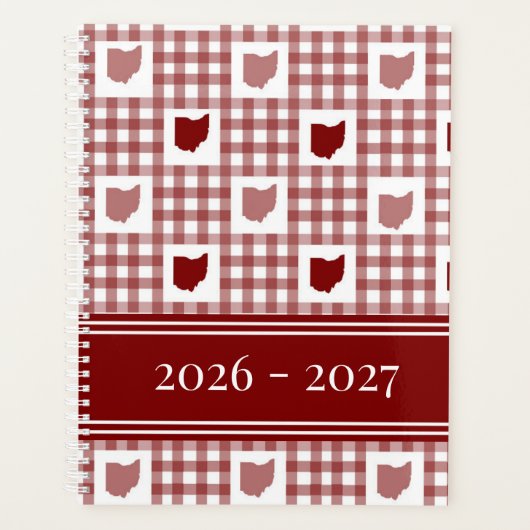 Ohio Rot Gingham Planer (Vorderseite)