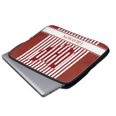 Ohio Roter Streifen Laptopschutzhülle (Vorne Knopf)