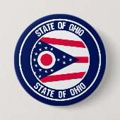 Ohio Round Emblem Button (Vorderseite)