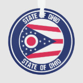 Ohio Round Emblem Ornament (Rückseite)