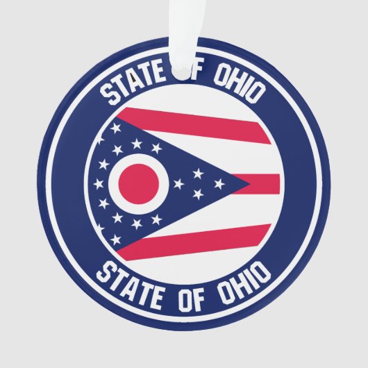 Ohio Round Emblem Ornament (Vorderseite)