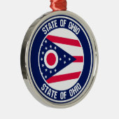Ohio Round Emblem Ornament Aus Metall (Rechts)