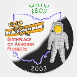 Ohio Runder Aufkleber