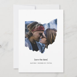 Ohio Save the Date Fotokarte