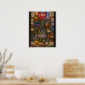 Ohio-Schädel-Kunstposter | State of Mind Poster (Küche)