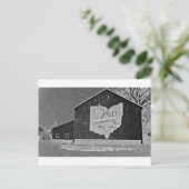 Ohio-Scheune im Winter Postkarte (Stehend Vorderseite)
