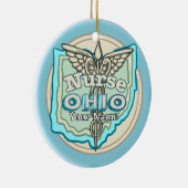 Ohio-Schwestern-Caduceus Keramik Ornament (Rechts)