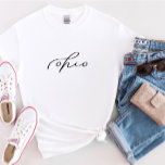 Ohio Script Staat FrauenT - Shirt<br><div class="desc">Jeden Tag fügen wir neue Designs hinzu!</div>
