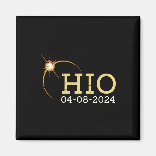 Ohio Solar Eclipse 2024 Totalität April 8 Frauen M Magnet (Vorne)