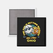 Ohio Solar Eclipse Apr 8 2024 Sun wird mobil Magnet (Vorderseite/Rückseite)