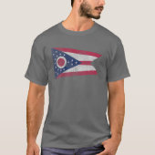 Ohio Souvenir State Flag Travel Zuhause Pride Root T-Shirt (Vorderseite)