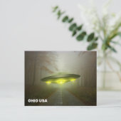 OHIO SPACESHIP UFO ART Postkarten (Stehend Vorderseite)
