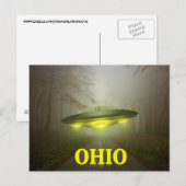 OHIO SPACESHIP UFO Postkarte (Vorne/Hinten)