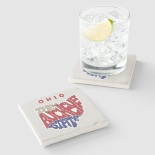 Ohio Spitzname Wortkunst   Steinuntersetzer