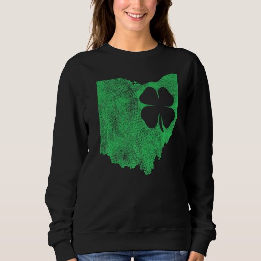 Ohio St Patrick S Day Kleeblatt C Irish Paddy S Sweatshirt (Vorderseite)