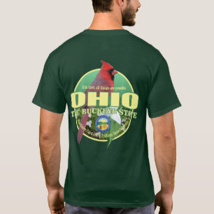 Ohio Staat Bird & Blume T-Shirt