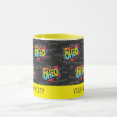 Ohio Staat Buckeyes Schwarz-Gelb Graffiti Tasse (Zentrum)