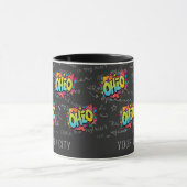 Ohio Staat Buckeyes Schwarze Graffiti Muster Tasse (Zentrum)