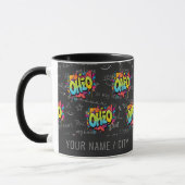 Ohio Staat Buckeyes Schwarze Graffiti Muster Tasse (Links)