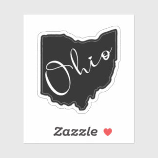 Ohio Staat Form Kontur - Ohio Karte Kontur Aufkleber