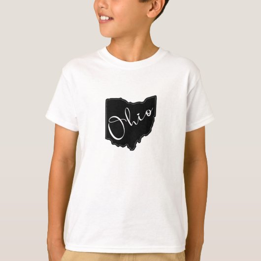 Ohio Staat Form Kontur - Ohio Karte Kontur T-Shirt (Vorderseite)
