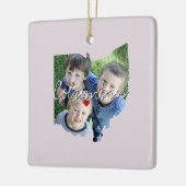 Ohio Staat Foto Einfügung und Ortsname Keramikornament (Links)