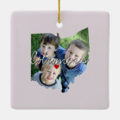 Ohio Staat Foto Einfügung und Ortsname Keramikornament (Rückseite)