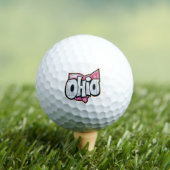 Ohio Staat Graffiti Golf Golf Golf Golfball (Insitu T-Shirt)