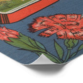 Ohio (Staat Hauptstadt/Blume) - Großbuchstaben Poster (Ecke)